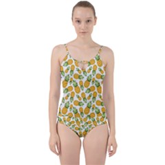 Pineapples Cut Out Top Tankini Set