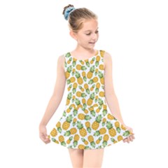 Pineapples Kids  Skater Dress Swimsuit by goljakoff