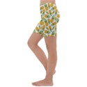 Pineapples Kids  Lightweight Velour Capri Yoga Leggings View2