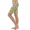 Pineapples Kids  Lightweight Velour Cropped Yoga Leggings View2