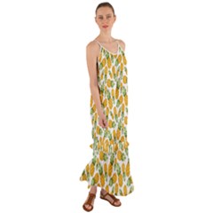 Pineapples Cami Maxi Ruffle Chiffon Dress by goljakoff