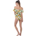 Pineapples Frill Detail One Piece Swimsuit View2