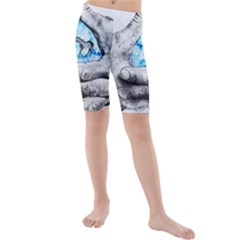 Hands Horse Hand Dream Kids  Mid Length Swim Shorts by HermanTelo