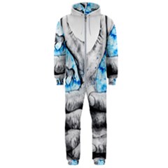 Hands Horse Hand Dream Hooded Jumpsuit (men)  by HermanTelo