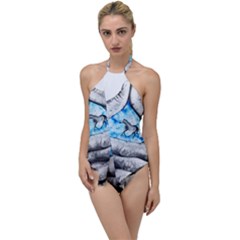 Hands Horse Hand Dream Go With The Flow One Piece Swimsuit by HermanTelo