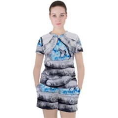 Hands Horse Hand Dream Women s Tee And Shorts Set