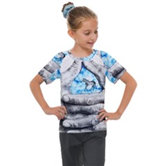 Hands Horse Hand Dream Kids  Mesh Piece Tee