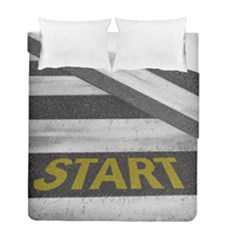 Asphalt Begin Bright Expectation Duvet Cover Double Side (full/ Double Size)