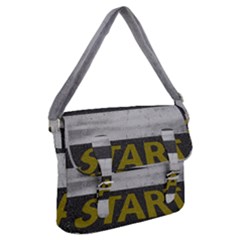 Asphalt Begin Bright Expectation Buckle Messenger Bag by HermanTelo