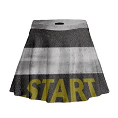 Asphalt Begin Bright Expectation Mini Flare Skirt