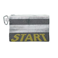 Asphalt Begin Bright Expectation Canvas Cosmetic Bag (medium)