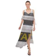 Asphalt Begin Bright Expectation Maxi Chiffon Cover Up Dress by HermanTelo