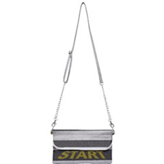 Asphalt Begin Bright Expectation Mini Crossbody Handbag by HermanTelo