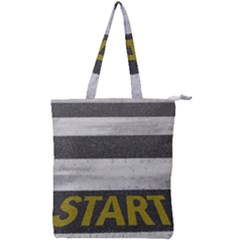 Asphalt Begin Bright Expectation Double Zip Up Tote Bag by HermanTelo