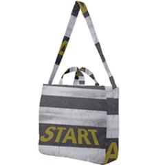 Asphalt Begin Bright Expectation Square Shoulder Tote Bag by HermanTelo