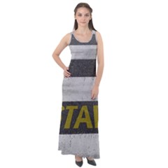 Asphalt Begin Bright Expectation Sleeveless Velour Maxi Dress by HermanTelo