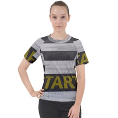 Asphalt Begin Bright Expectation Women s Sport Raglan Tee