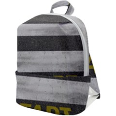 Asphalt Begin Bright Expectation Zip Up Backpack