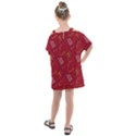 African Folk Tribal Art Kids  One Piece Chiffon Dress View2