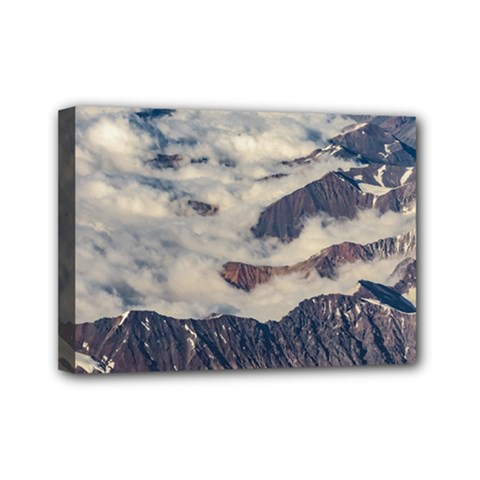 Andes Mountains Aerial View, Chile Mini Canvas 7  X 5  (stretched) by dflcprintsclothing