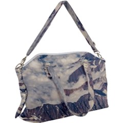 Andes Mountains Aerial View, Chile Canvas Crossbody Bag by dflcprintsclothing