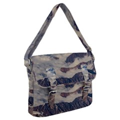 Andes Mountains Aerial View, Chile Buckle Messenger Bag by dflcprintsclothing