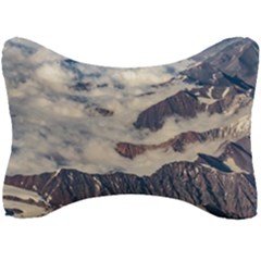 Andes Mountains Aerial View, Chile Seat Head Rest Cushion by dflcprintsclothing