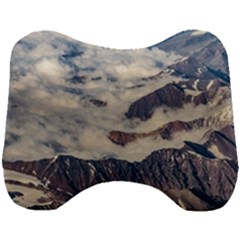 Andes Mountains Aerial View, Chile Head Support Cushion by dflcprintsclothing