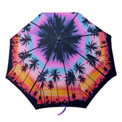 Sunset Palms Folding Umbrellas by goljakoff