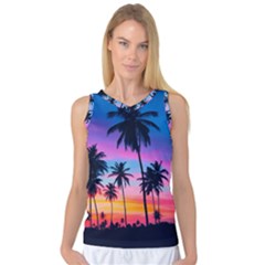 Sunset Palms Women s Basketball Tank Top by goljakoff