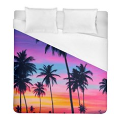 Sunset Palms Duvet Cover (full/ Double Size) by goljakoff