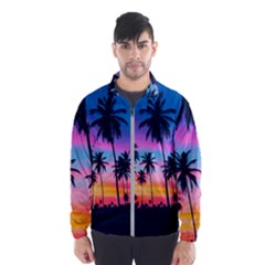 Sunset Palms Men s Windbreaker by goljakoff