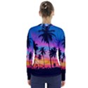 Sunset palms V-Neck Long Sleeve Top View2