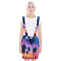 Sunset Palms Braces Suspender Skirt by goljakoff