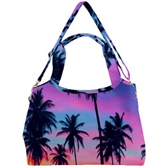 Sunset Palms Double Compartment Shoulder Bag by goljakoff