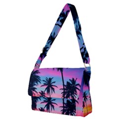 Sunset Palms Full Print Messenger Bag (m) by goljakoff