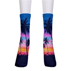 Sunset Palms Men s Crew Socks by goljakoff