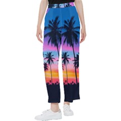 Sunset Palms Women s Pants  by goljakoff