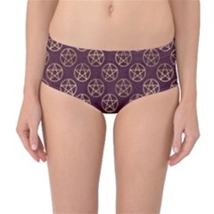 Golden Pentagram Mid-waist Bikini Bottoms by Angelandspot