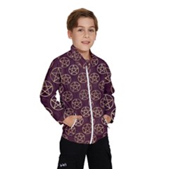 Golden Pentagram Kids  Windbreaker by Angelandspot