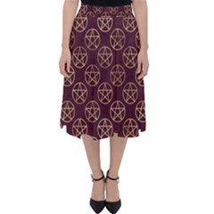 Golden Pentagram Classic Midi Skirt by Angelandspot