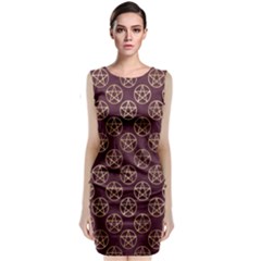 Golden Pentagram Classic Sleeveless Midi Dress by Angelandspot