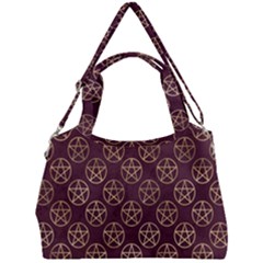 Golden Pentagram Double Compartment Shoulder Bag by Angelandspot