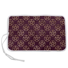 Golden Pentagram Pen Storage Case (s) by Angelandspot