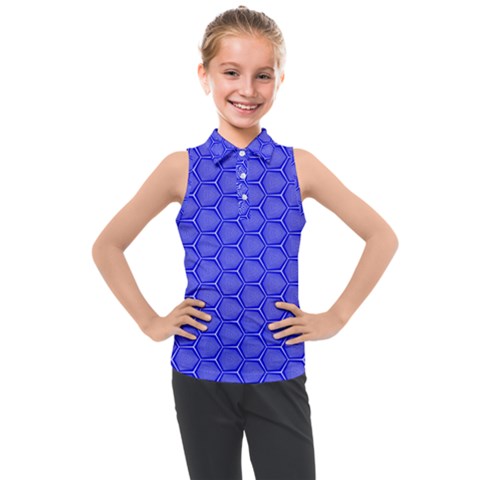 Blue-monday Kids  Sleeveless Polo Tee by roseblue