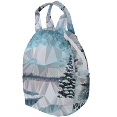 Winter Landscape Low Poly Polygons Travel Backpacks by HermanTelo