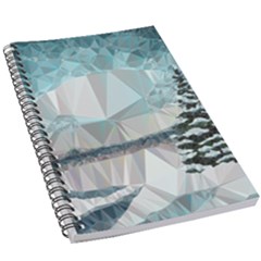 Winter Landscape Low Poly Polygons 5 5  X 8 5  Notebook by HermanTelo