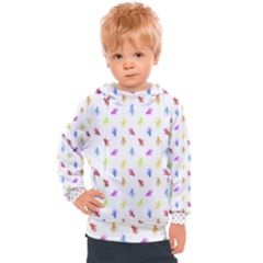 Multicolored Hands Silhouette Motif Design Kids  Hooded Pullover by dflcprintsclothing