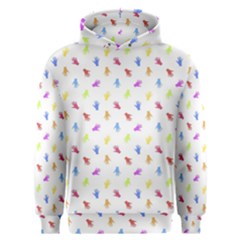 Multicolored Hands Silhouette Motif Design Men s Overhead Hoodie by dflcprintsclothing