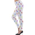 Multicolored Hands Silhouette Motif Design Lightweight Velour Leggings View3